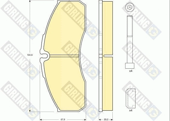 Brake Pad Set, disc brake (6133854)