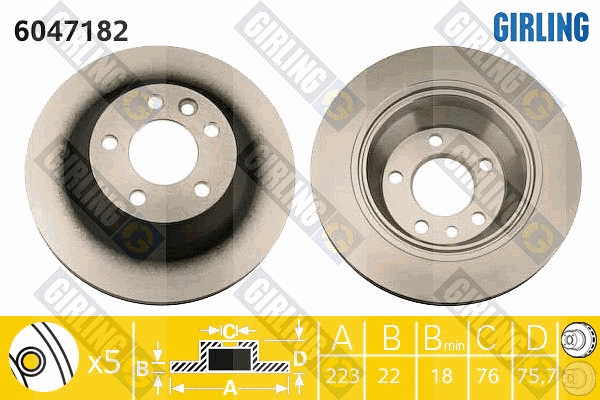 Brake Disc (6047182)