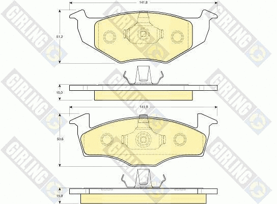 Brake Pad Set, disc brake (6113062)