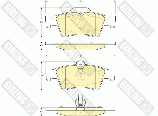 Brake Pad Set, disc brake (6115462)