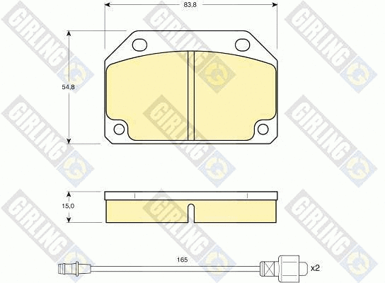 Brake Pad Set, disc brake (6102413)