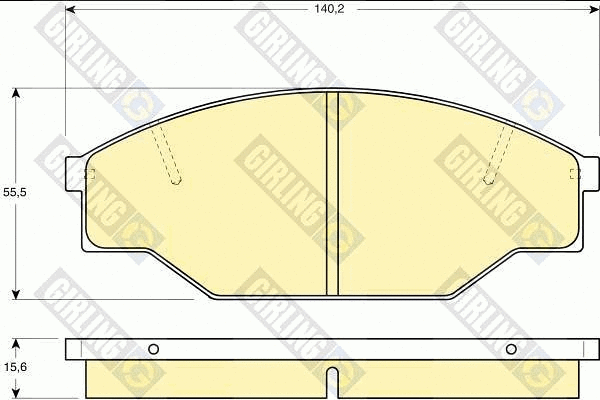 Brake Pad Set, disc brake (6111819)