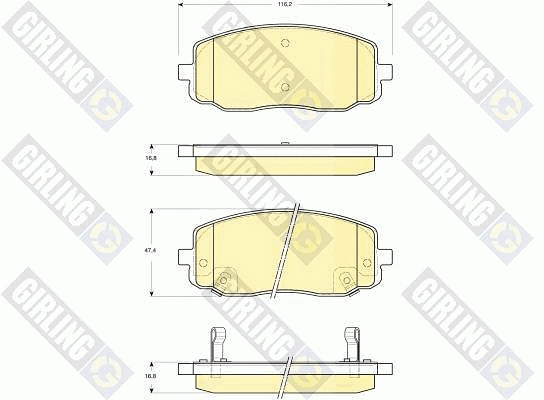 Brake Pad Set, disc brake (6133699)
