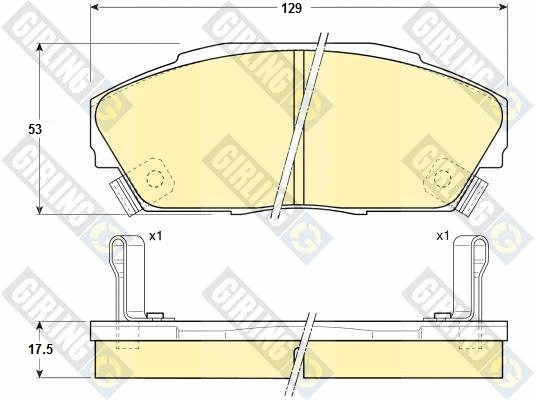 Brake Pad Set, disc brake (6130349)