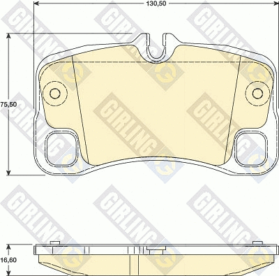 Brake Pad Set, disc brake (6117929)