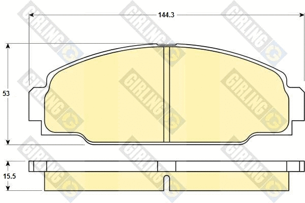 Brake Pad Set, disc brake (6130909)