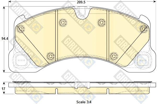 Brake Pad Set, disc brake (6119149)