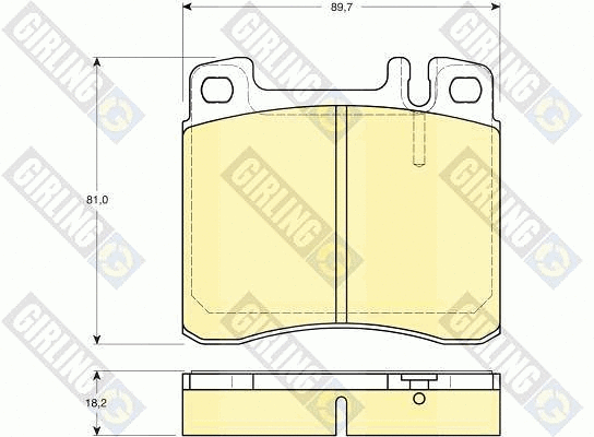 Brake Pad Set, disc brake (6111222)