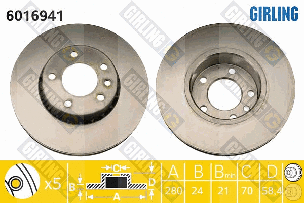 Brake Disc (6016941)