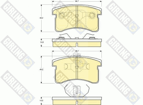 Brake Pad Set, disc brake (6131269)