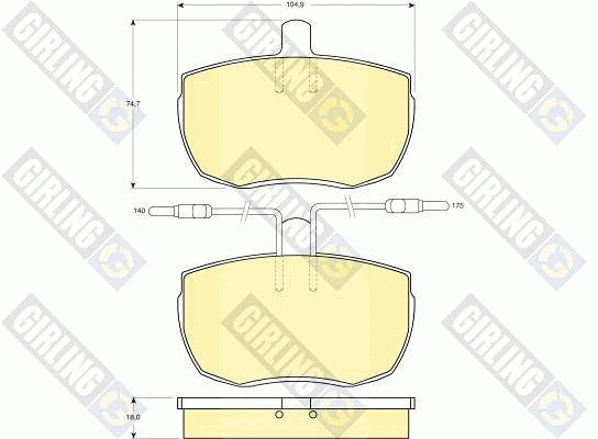 Brake Pad Set, disc brake (6103426)