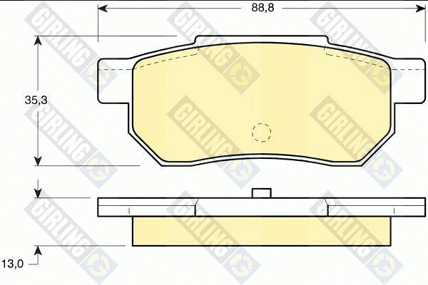 Brake Pad Set, disc brake (6107759)