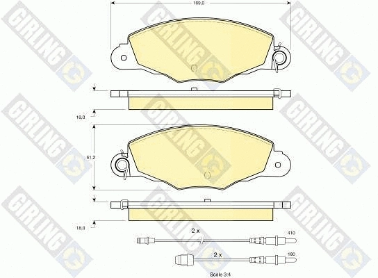 Brake Kit, disc brake (6411374)