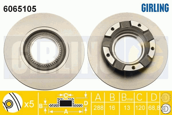 Brake Disc (6065105)