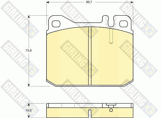 Brake Pad Set, disc brake (6102422)