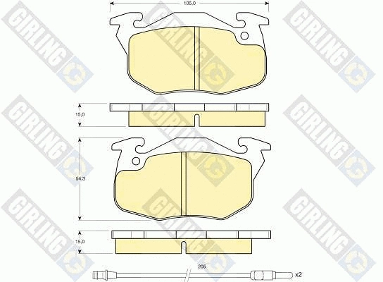 Brake Kit, disc brake (6410543)