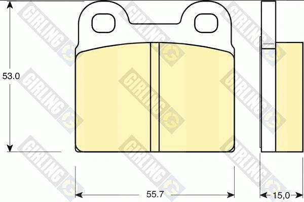 Brake Pad Set, disc brake (6101022)