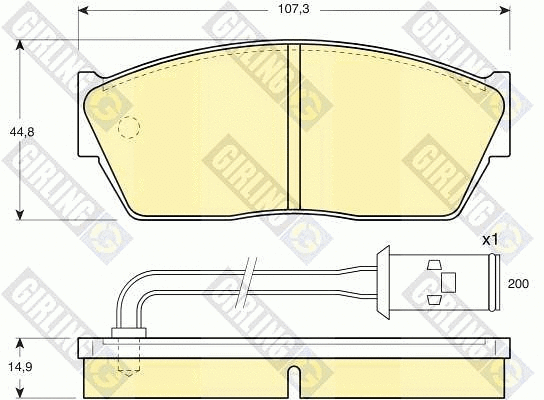 Brake Pad Set, disc brake (6103509)