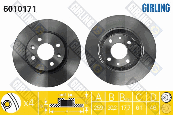 Brake Disc (6010171)