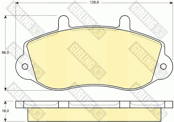 Brake Pad Set, disc brake (6113804)