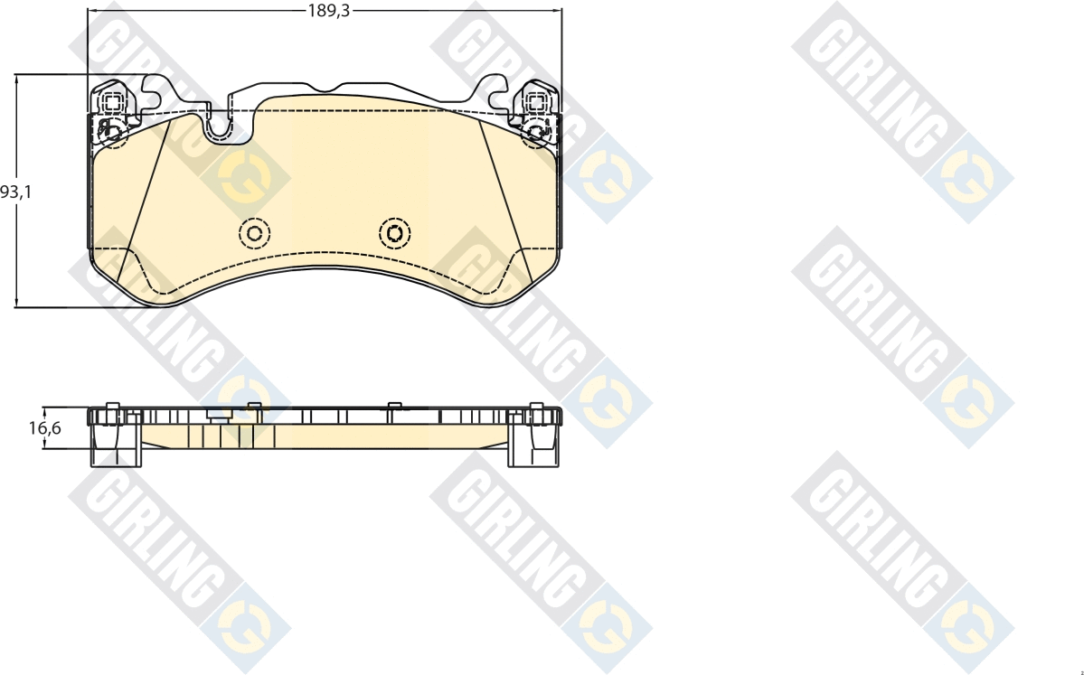 Brake Pad Set, disc brake (6122205)