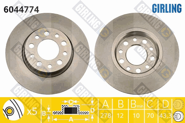 Brake Disc (6044774)
