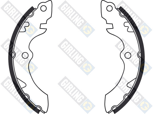 Brake Shoe Set, parking brake