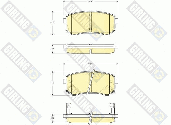 Brake Pad Set, disc brake (6133709)