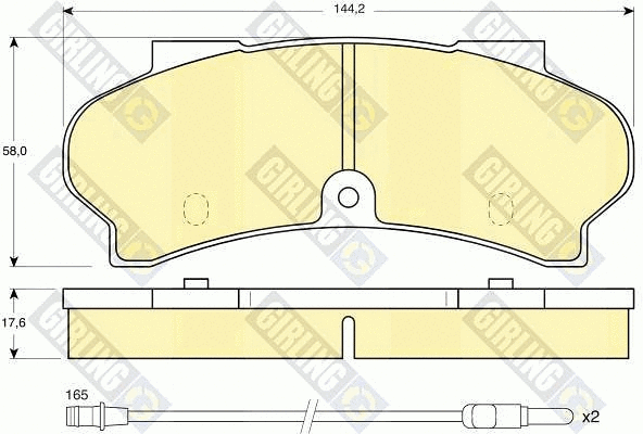 Brake Pad Set, disc brake (6103973)
