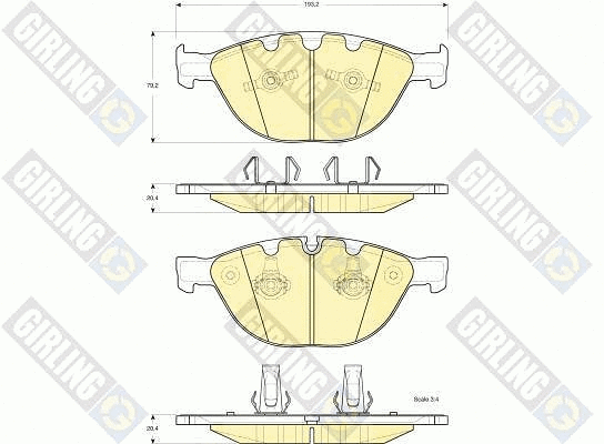 Brake Pad Set, disc brake (6115582)