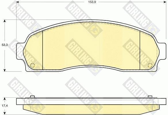 Brake Pad Set, disc brake (6141319)
