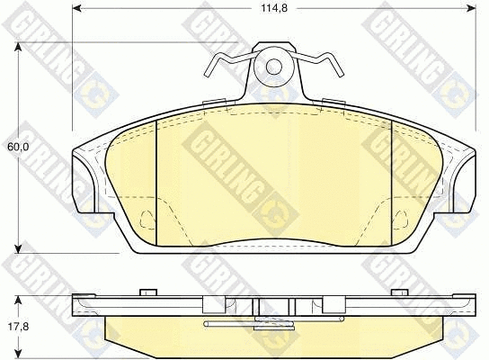Brake Pad Set, disc brake (6112141)
