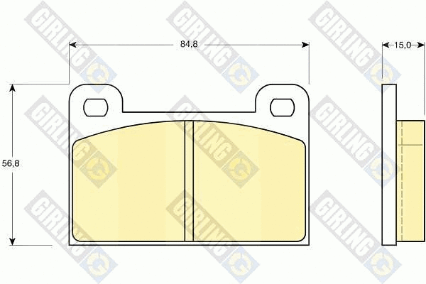 Brake Pad Set, disc brake (6109399)