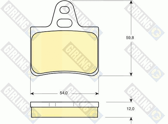 Brake Pad Set, disc brake (6101469)