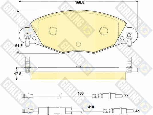 Brake Pad Set, disc brake (6114494)