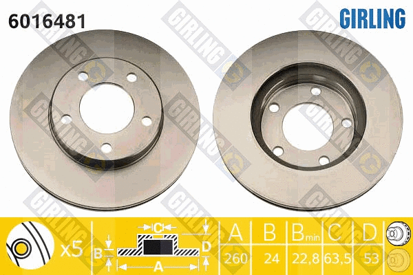 Brake Disc (6016481)