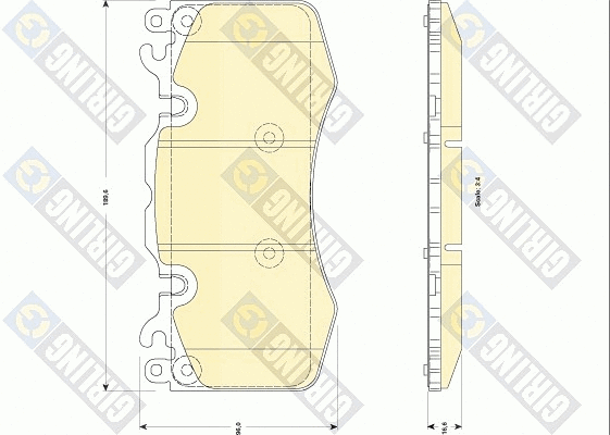 Brake Pad Set, disc brake (6118349)
