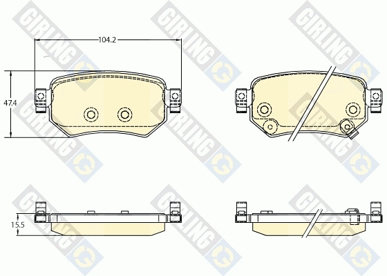 Brake Pad Set, disc brake (6136327)