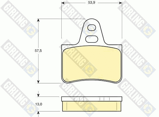 Brake Pad Set, disc brake (6110719)