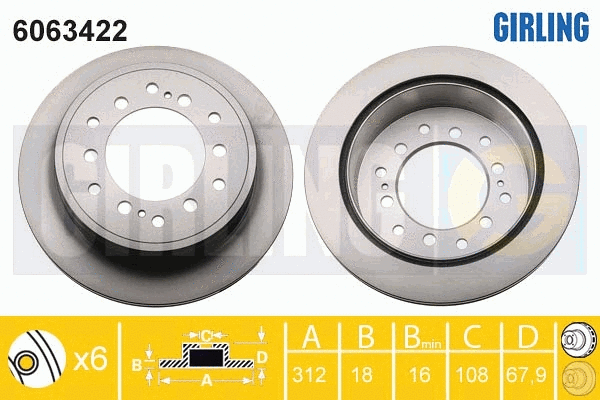 Brake Disc (6063422)