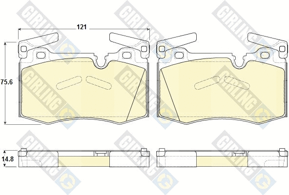 Brake Pad Set, disc brake (6119482)