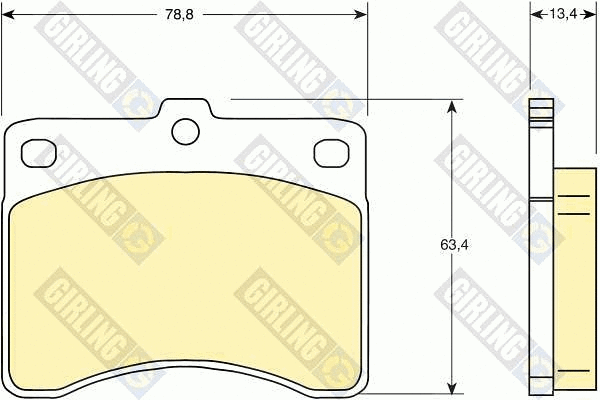 Brake Pad Set, disc brake (6107369)