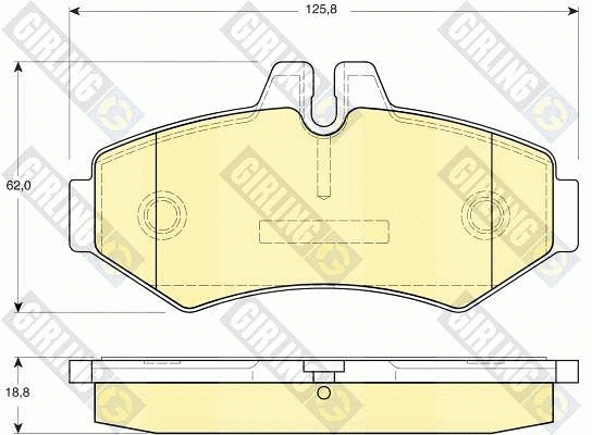 Brake Pad Set, disc brake (6113994)