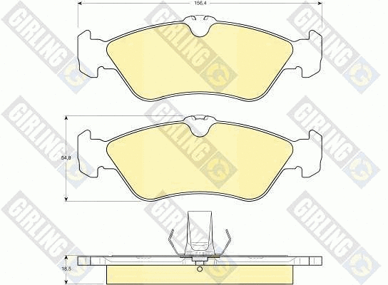 Brake Pad Set, disc brake (6112632)