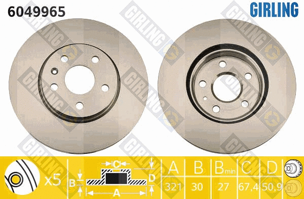 Brake Disc (6049965)