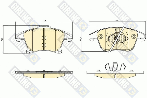Brake Pad Set, disc brake (6120752)