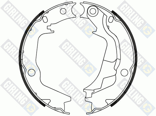 Brake Shoe Set, parking brake (5187909)