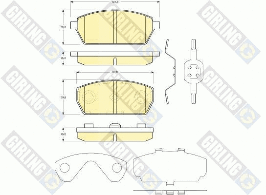 Brake Pad Set, disc brake (6132349)