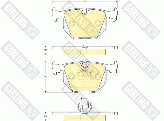 Brake Pad Set, disc brake (6115302)