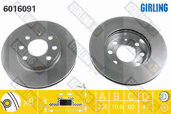 Brake Disc (6016091)